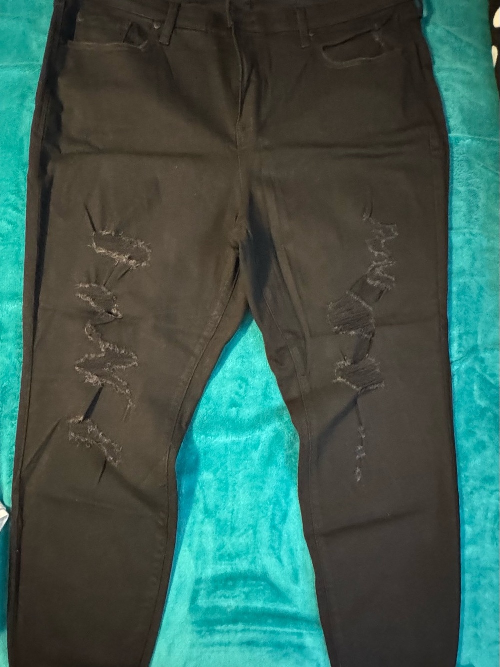 torrid Black Ripped Skinny Jeans
